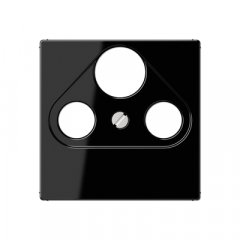 Centrālplate unversālā Sat/BK, duroplast, Serie A, melns