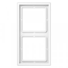 Rāmītis 2-vietīgs, vertikālā un horizontālā montāža, termoplasts, LS ZERO, balts