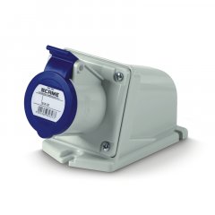 Spēka kontaktligzda SURF.MNT.SOCKET 2P+E IP44 32A 6h 200-250V AC 50Hz 60Hz BLUE