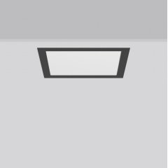 TOLEDO FLAT+ square, 13...24 W, 1650...3050 lm, 830, 840, anthracite, on/off Recessed downlights, L