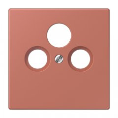 Centrālplate unversālā Sat/BK, termoplasts lakots, Serie LS, terre sienne brique