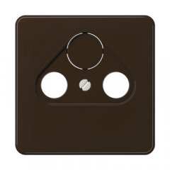 Centrālplate unversālā Sat/BK, termoplasts, Serie CD, brūns