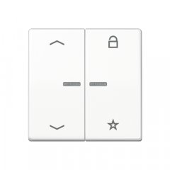 eNet taustiņš unversālais 2-viet, ar bultiņu simboliem<br />
, duroplasts, Serie AS, balts