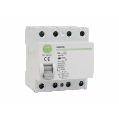 Atlikušās strāvas jaudas slēdzis Ex9L-H 4P 63A F 100mA