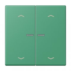 Taustiņs KNX slēdzim ar indikācijas logu un virzienrādītāju 2-viet, Serie LS, vert 59