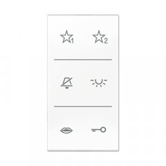 Virsma ar simboliem Audio, F50, Serie CD, balts