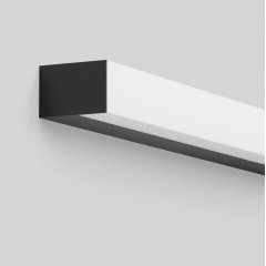 Gaismeklis AVIATO, 12...17 W, 1500...2200 lm, 930, 940, black, on/off Ceiling and wall luminaires, L 902 B 56 H 82, Plastic (PMMA) opal