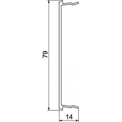 Vāks SIGNA STYLE 80 anodēts 14x80x2000, Alu, EL