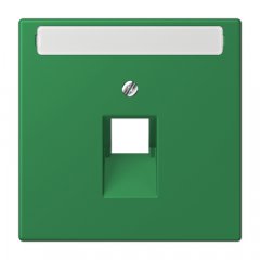 Virsma IAE/UAE-datu rozetei 1 x 8-polig, marķējams, termoplasts lakots, Serie LS, vert foncé