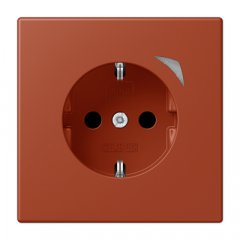 Kontaktligzda JUNG HOME SCHUKO, 16 A 250 V ~, skrūvju spailes, ar indikātoru un bērnu drošību, termoplasts krāsots