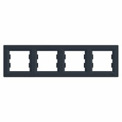 Asfora 4-vietīgs horizontāls rāmis, antracīts