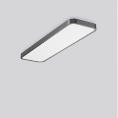 Gaismeklis TRIONA rectangle, 97 W, 12200 lm, 840, anthracite, DALI Ceiling and wall luminaires, L 1300 B 350 H 88, Plastic (PMMA) opal