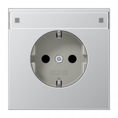 Kontaktligzda SCHUKO, 16 A 250 V ~, marķējams, Serie LS, alumīnijs