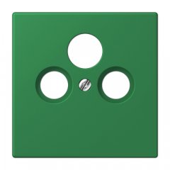 Centrālplate unversālā Sat/BK, termoplasts lakots, Serie LS, vert foncé