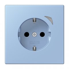 Kontaktligzda JUNG HOME SCHUKO, 16 A 250 V ~, skrūvju spailes, ar indikātoru un bērnu drošību, termoplasts krāsots