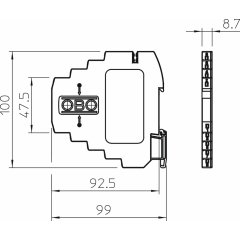 Zibens strāvas novadītājs Ex zonam 5V, zils MDP-4 D-5-EX