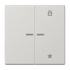 eNet taustiņš unversālais 2-viet, duroplasts, Serie LS, gaiši pelēks