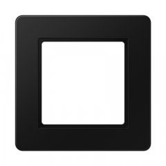 Rāmītis 1-vietīgs, vertikālā un horizontālā montāža, termoplasts krāsots, A FLOW, grafītmelns matēts