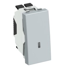 Slēdzis ar indikātoru 10 A, 250 V, PC, alumīnija lakots WS-UKL AL0.5