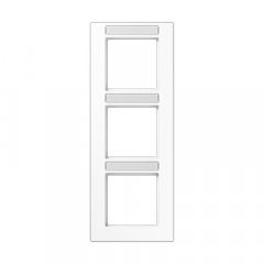 Rāmītis 3-vietīgs, marķējams, vertikāla montāža, termoplasts, A CREATION, balts