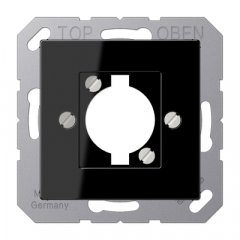 Virsma, paredzēta XLR rozetei (D-Serie), termoplasts, Serie A, melns