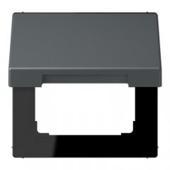 Rozetes vāks ar atsperi, termoplasts krāsots, Serie LS, gris foncé 31