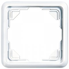 Rāmītis 1-vietīgs, vertikālā un horizontālā montāža, duroplasts, ST 550, balts