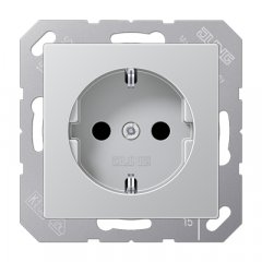 Kontaktligzda SCHUKO, 16 A 250 V ~, skrūvju spailes, Serie A, alumīnijs