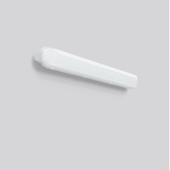 Gaismeklis PLANOX, 43 W, 6400 lm, 840, grey, smart+free Ceiling and wall luminaires, Damp-proof luminaires, L 1174 B 102 H 85, Plastic (PC) opal