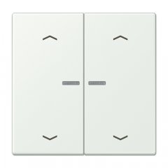 Taustiņs KNX slēdzim ar indikācijas logu un virzienrādītāju 2-viet, Serie LS, outremer gris