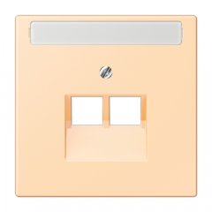 Virsma IAE/UAE-datu rozetei 2 x 8-polig, marķējams, termoplasts lakots, Serie LS, ocre