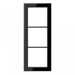 Rāmītis 3-vietīgs, FLAT DESIGN, melns