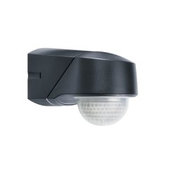 230° motion detector with 360° anti-creep protection, black, can be remotely controlled