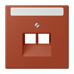 Virsma IAE/UAE-datu rozetei 2 x 8-polig, marķējams, termoplasts lakots, Serie LS, l'ocre rouge