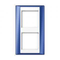 Rāmītis 2-vietīgs, vertikālā un horizontālā montāža, plastmasa, A PLUS, zils-balts