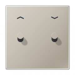 Virsma slēdžiem, 1-viet, 2 rotācijas slēdzis, ar virzienrādītāju, Serie LS 1912, krāsa nerūsējošais tērauds