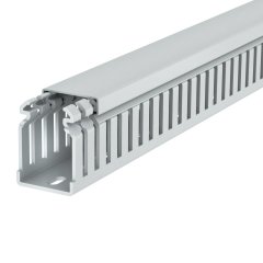 Perforēts vādu kanāls halogenbrīvs 50x37,5x2000, PC/ABS, gaiši pelēks, 7035 LKVH 50037
