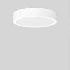 TOLEDO FLAT+ round, 17 W, 1750 lm, 827-865, white, DALI Surface mounted downlights, D 390 H 70, 78°