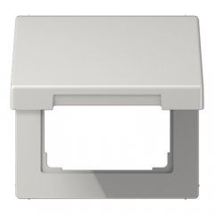 Rozetes vāks ar atsperi, termoplasts, Serie LS, gaiši pelēks
