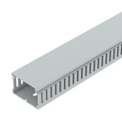Rievots kabeļu kanāls halogenbrīvs, PC/ABS, gaiši pelēks, 7035 LK4H 40060