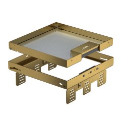 Kvadrata kasete ar kabeļu izvadu 243x243mm, CuZn RKSN2 UZD3 9MS25