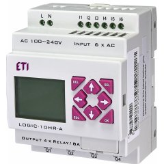 Programmējams kontrolieris  100-240VAC, 6/4 in/out LOGIC-10HR-A