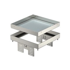 Kvadrata kasete tukša 200x200mm, V2A, 1.4301 RKN2 UZD3 4VS20