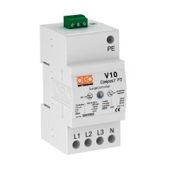 Pārsprieguma novadītājs V10 Compact, ar tālvadības signalizāciju 255 V V10 COMPACT-FS