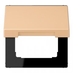 Rozetes vāks ar atsperi, termoplasts krāsots, Serie LS, terre sienne claire 31