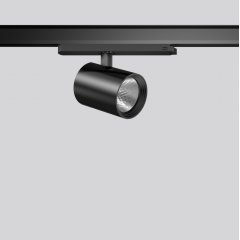 DEECOS S mini track-in, 20 W, 2650 lm, 935, black, DALI Surface mounted projectors, D 87 H 135, 60°
