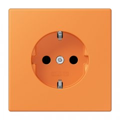 Kontaktligzda SCHUKO, 16 A 250 V ~, ar bērnu drošību, Serie LS, orange clair