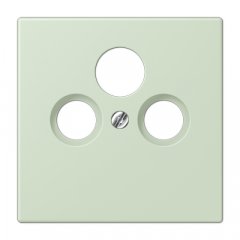 Centrālplate unversālā Sat/BK, termoplasts lakots, Serie LS, vert anglâis pale