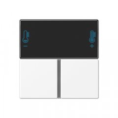 Taustiņs 3-viet, F40 KNX telpas kontrolierim, Serie A, sniegbalts matēts