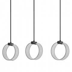 Decor Circle 3XPendant LN 20W Click CCT Black